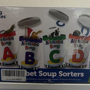 New- Alphabet Soup Sorters (great For Primary Classroom)